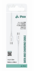 Kabel iPEAX 90010110 USB-C/USB-C 1m White