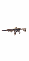 RoboTime 3D dřevěná skládačka Puška na vystřelování gumiček M416 Carbine