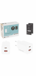 Movano GaN 45W USB-C PD + USB-A nabíječka (bílá)