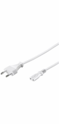 PREMIUMCORD Kabel síťový 230V k magnetofonu 2m bílý