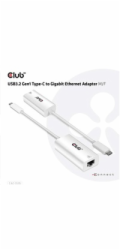 Club3D Adaptér aktivní USB 3.2 typ C na LAN (Gigabit Ethernet - 1Gb), 20cm