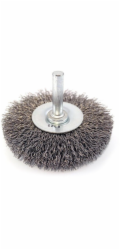 GLOB Kotoučový kartáč z ocelového drátu na 6mm hřídeli, průměr 65mm (GLOB-SZ-DRUT65-010-06)
