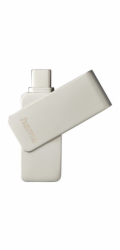 HAMA Uni-C Rotate Pro, USB Kľúč, 128GB, strieborný