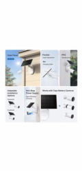 TP-Link Tapo A201 solární panel k Tapo C460, Tapo C425, Tapo C420, Tapo C410, Tapo C400, Tapo D205 s USB-C