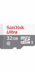 SanDisk MicroSDHC karta 32GB Ultra (R:100/W:100 MB/s, UHS-I, C10) + adaptér