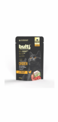 BULTI Superfood mleté kuřecí maso s kokosem a borůvkami mono - mokré krmivo pro kočky - 100g