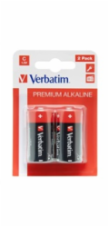 VERBATIM Alkalické baterie C,  2 PACK / LR14