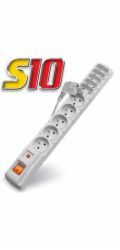 Rozvodný panel ACAR S10/3m 5+5x220V černý+přep.och