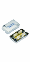 DATACOM Spojovací BOX STP CAT6 (2* zářez. pole) Silver