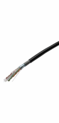 Datacom 1355 FTP drát CAT6 PVC+PE, 100m, černý DATACOM FTP drát Cat6 100m OUTDOOR double jacket