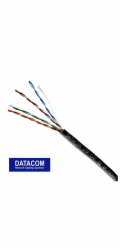 DATACOM OUTDOOR UTP drát CAT5E PE, venkovní, Fca 100m černý