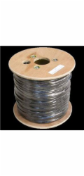 Datacom 1204 FTP drát CAT5E PVC+PE, 305m, černý DATACOM FTP drát CAT5E 305m OUTDOOR double jacket