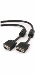 GEMBIRD Kabel VGA propojovací 5m, černý (HD15M/M, dvojité stínění, feritová jádra)