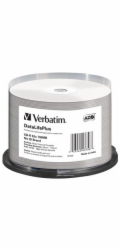 VERBATIM CD-R(50-pack) spindl, AZO 52X,700MB,WHITE WIDE THERMAL PRINTABLE SURFACE NON-ID
