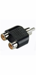 PremiumCord Adaptér 1x Cinch male - 2x Cinch female