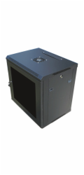 Datacom 19" rozvaděč 6U/450 mm (sklo) černý