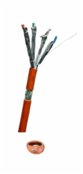 DATACOM S/FTP drát CAT7  LSOH  100m oranžový