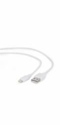 GEMBIRD CABLEXPERT Kabel USB 2.0 Lightning (IP5 a vyšší) nabíjecí a synchronizační kabel, 2m, bílý