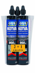 Kotva chemická polyester 300 ml Ceys 2+1 zdarma