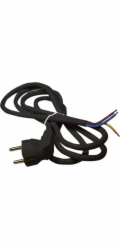 Flexo šňůra PVC 3× 1,5mm2, 5m, černá