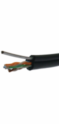 Datacom 1106 UTP, drát, Cat5e, 305m, černý DATACOM UTP drát Cat5e 305m samonosný OUTDOOR blk