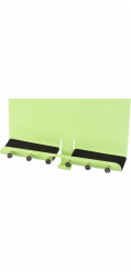 Věšák na klíče 6 háčků 28x25x8cm Easyhome zelený