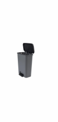 Koš Curver® COMPATTA BIN, 50 lit., 29.4x49.6x62 cm, černý/šedý, na odpad, s pedálem