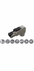 Konektor MPTL 90° RJ45 CAT5E STP samořezný SXRJ45-5E-STP-BK-SA-U
