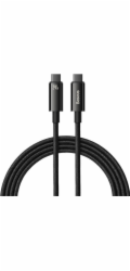 Kabel Baseus Tungsten Gold USB-C na USB-C 480 Mb/s QC 240 W PD 2 m Černá