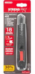 Nůž Strend Pro Premium FD7815, BlackMatt, SoftTouch, 18 mm, odlamovací