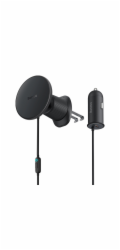 Baseus Magnetický držák do ventilační mřížky s nabíječkou USB-C 15W+25W černý