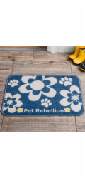 PET REBELLION Dinner Mate Flowers Blue Kobereček pod misku 40x60cm