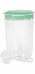 Dóza Curver® DRY FOOD, 1700 ml, s odměrkou, mix barev mátová/šedá/broskvová, 130x190 mm