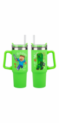 Paladone Minecraft Green 900ml Insulated Cup and Straw