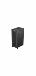 19" VOLNĚ STOJÍCÍ RACKOVÁ SKŘÍŇ 32U 600X1000 ČERNÁ LCD PERFOROVANÁ DVÍŘKA LANBERG (PLOCHÉ BALENÍ)