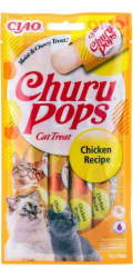 INABA Churu Pops Kuře - pamlsek pro kočky - 4x15 g