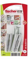 Fischer Univerzální hmoždinka UX 8 x 50 RSK (s okrajem) se šroubem (5 ks)