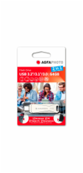 AgfaPhoto USB 3.0 2v1      64GB  USB-Typ C