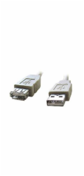 GEMBIRD Kabel USB 2.0 A-A prodlužovací 1,8m Professional (černý, zlacené kontakty)
