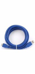 GEMBIRD Kabel USB 3.0 A-Micro B propojovací 1,8m (modrý)