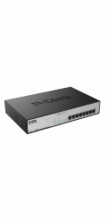 D-Link DGS-1008MP 8-port Gigabit PoE switch, 8x gigabit PoE RJ45, PoE budget 140W