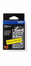 Brother - HSE-611E, bužírka žlutá / černá (5,2 mm)