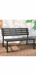 Zahradní lavice 125 cm dřevoplast KO-FA6110000