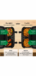Bosch Dvouzásuvková horkovzdušná fritéza MAFD440B7