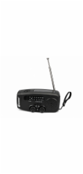 Nouzové FM/AM rádio Vakoss FM-3660K s dynamem/svítilnou/powerbankou/solárním panelem