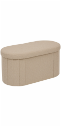 ATMOSPHERA POUF S DVOJITOU SMETANOU FINK 76X38X38CM