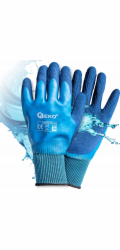 Geko Pracovní rukavice Voděodolné vel. 10 /polyester – latex/ (12/120)