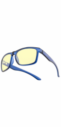 GUNNAR kancelářske/herní brýle INTERCEPT CRYSTAL COBALT * jantárová skla * BLF 65 * GUNNAR focus