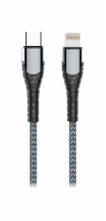 Colorway Datový Kabel Type C-Apple Lightning/ 3.0/ Fast Charging/ 30W/ 2m/ Šedý