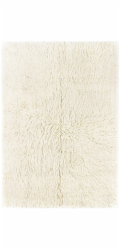 NARMA Koberec Flokati, bílý, 120 cm x 60 cm